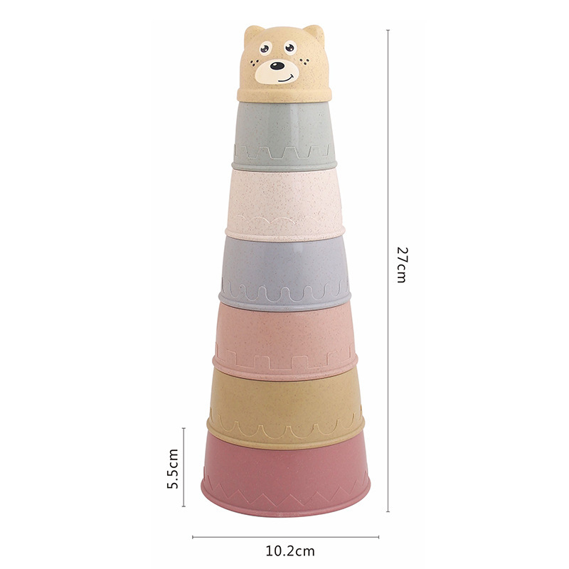 Cross-border fun stacked Cup music jengle educational toys stacked cup set Cup layered training baby hands-on wholesale