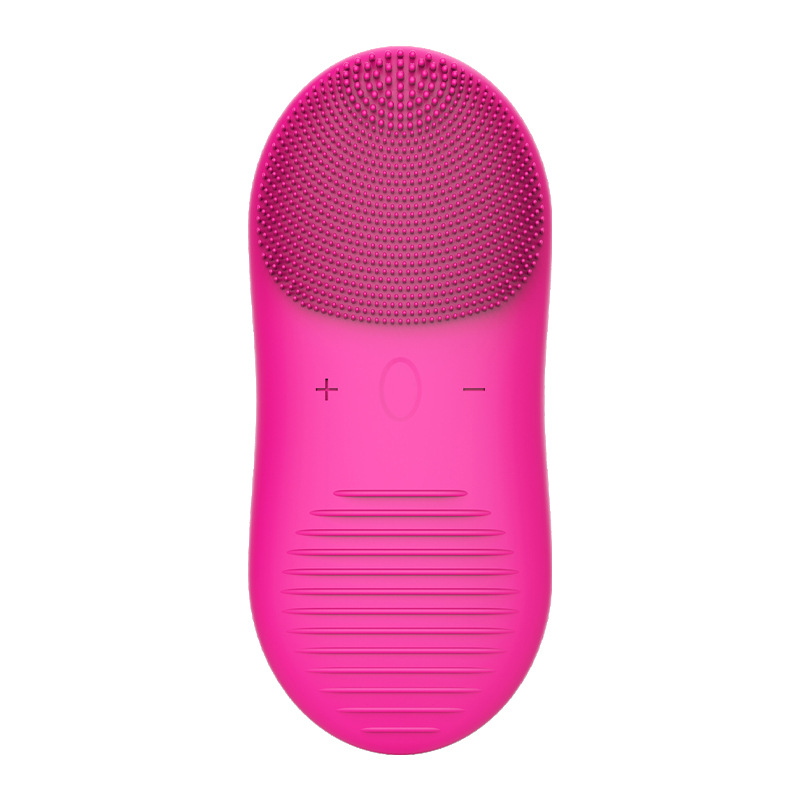 New Silicone Sonic Electric Facial Washer Facial Wash Brush Soft Wool Facial Cleanser Electric Facial Cleanser New