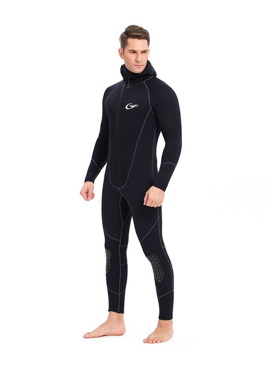 Yonsub3MM diving suit men's one-piece hooded diving suit cold-proof warm surfing suit surfing suit men's and women's