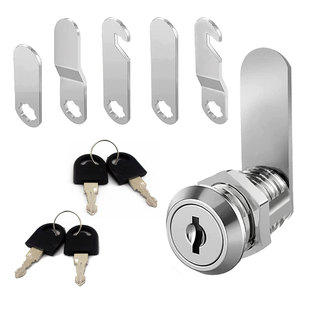 4 keys 5 pieces C1820 open turn tongue lock RV LOCK RV lock letter box lock wardrobe lock