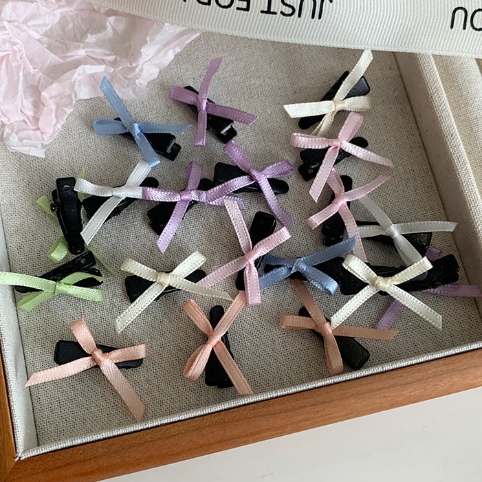 Ballet style bow small hairpin birthday party props hairpin ribbon tie hair clip headdress hair accessories for women