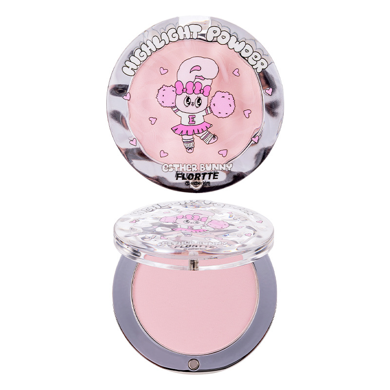 Born pink New FLORTTE/flower Lolia EstherBunny monochrome high gloss powder facial brightening cream