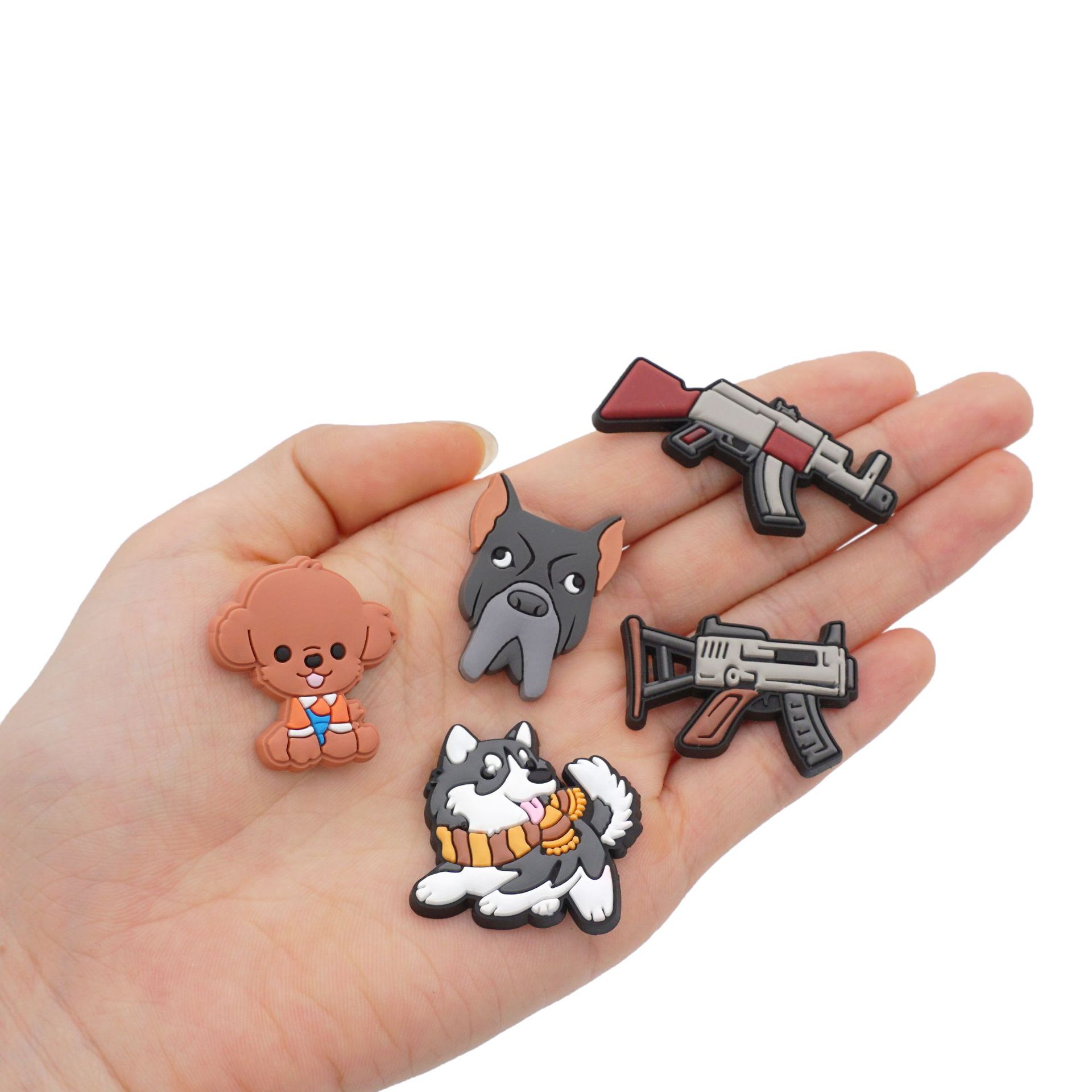 Cross-border hole shoes shoes flower shoe buckle garden shoes diy accessories cute cartoon shoe buckle bottom buckle decorative PVC mixed