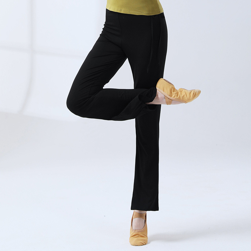 Dance Training Pants Micro-bell-bottomed Pants Women's Modern Classical Dance Training Slim-fit Suit Yoga Dancing Square Dancing Suit