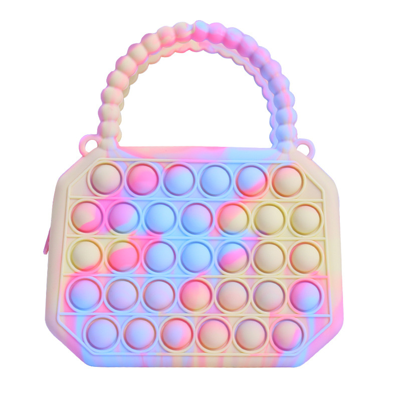 Cross-border Hot Rodent Pioneer Silicone Handbag Large Cute All-match Children's Educational Decompression Change Crossbody Bag