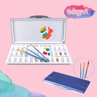 Watercolor Moisturizing Color Mixing 24-grids Paint Box Gouache National Acrylic Oil Painting Student Art Special Multi-function Palette