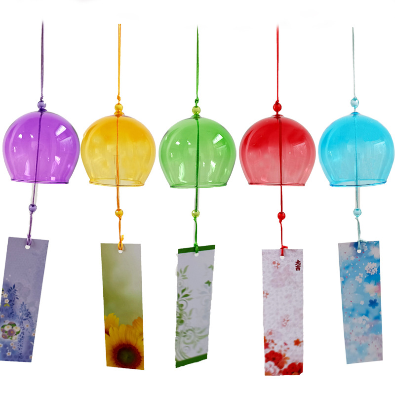 Edo wind chimes Japanese colored glass wind chimes summer wind balcony gifts home ornaments factory wholesale direct sales