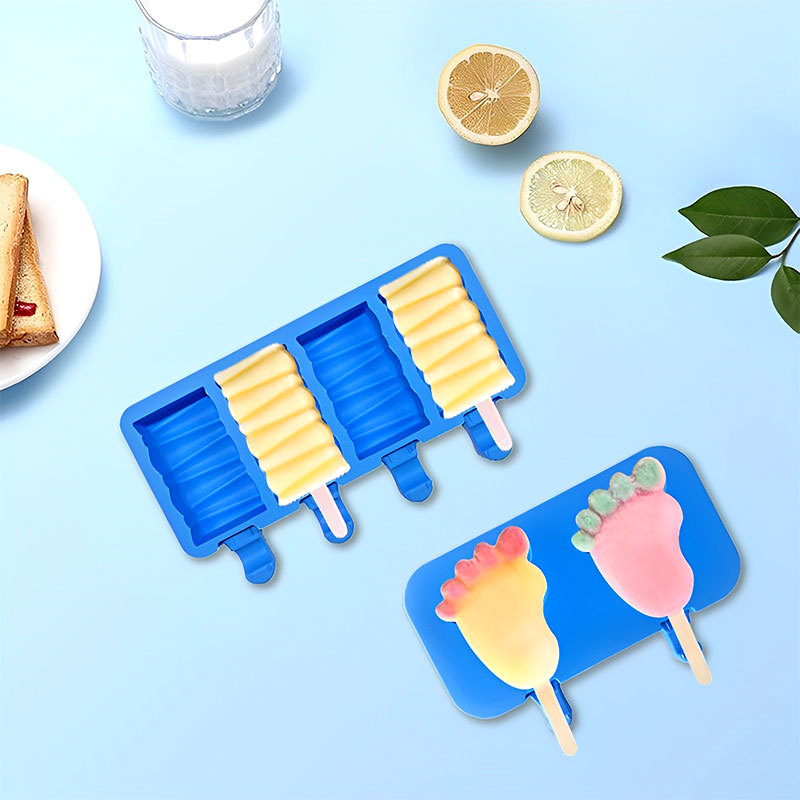 Handmade DIY ice cream with lid food grade silicone mold popsicle popsicle making tools more than in stock optional