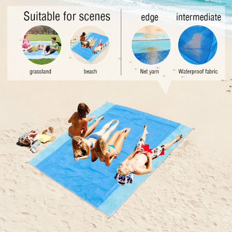Outdoor Travel Beach Mat Seaside Carpicnic Mat Multi-color Portable Sand Leakage Beach Mat Outdoor Beach Sand Leakage Mat