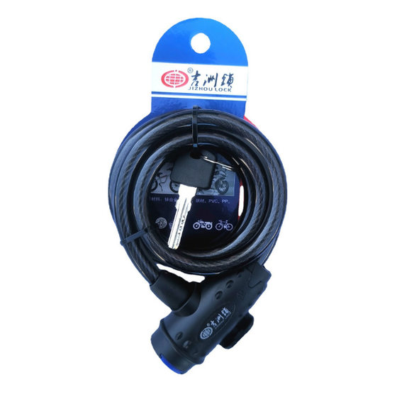 Jizhou Car Lock Bold 5108 Bicycle Ring Lock Mountain Bike Steel Cable Lock Steel Wire Lock Alloy Steel Wire Lock