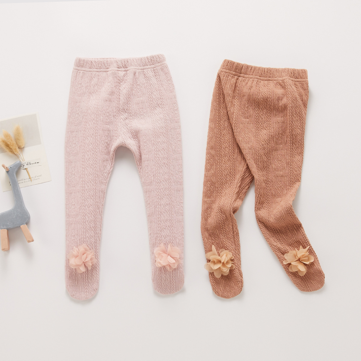 Korean style children's clothing baby girls' one-piece pantyhose autumn new children's infant one-piece leggings western style