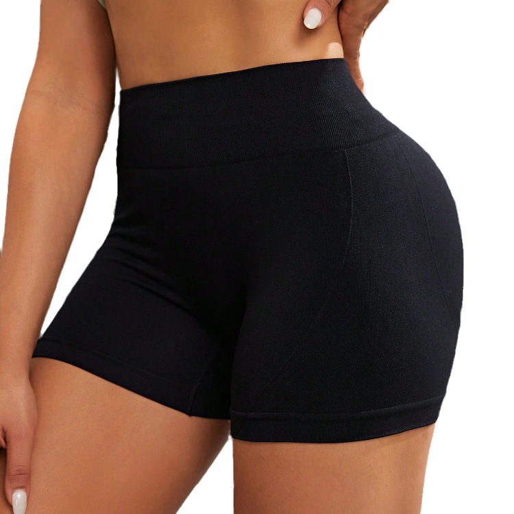 Cross-border new running fitness sports shorts high waist hip belly peach yoga pants tight sweat-absorbent pants