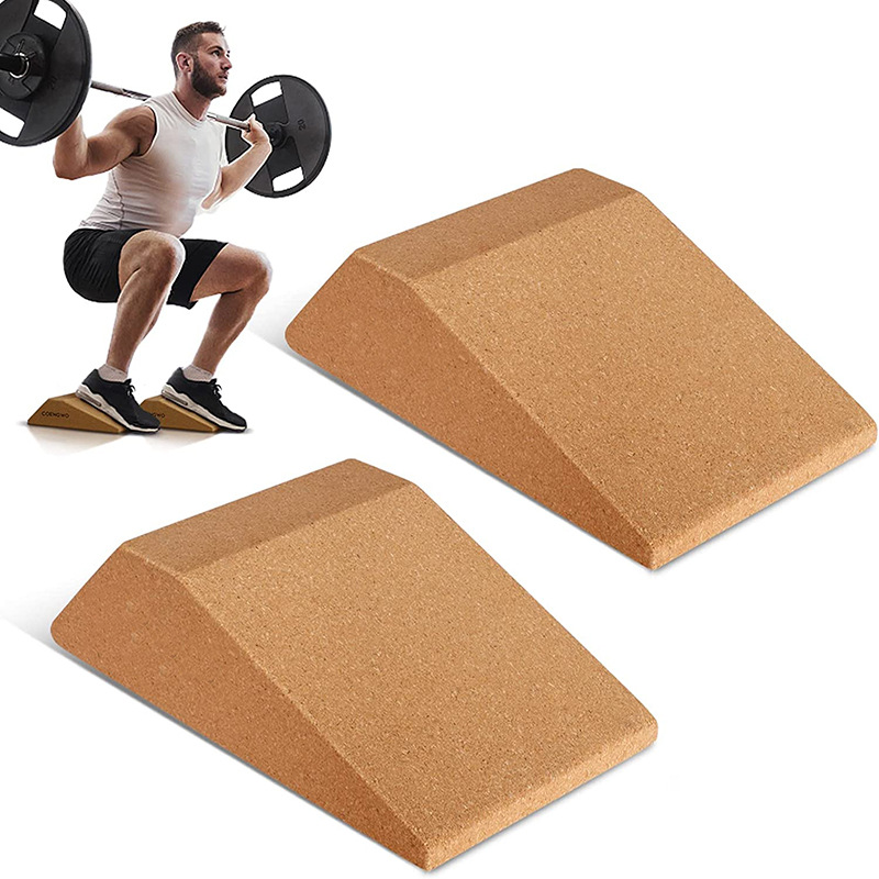 Cork Squat Special Brick Wedge-shaped Brick Special-shaped Brick Fitness Brick Knee Protection High Density Wear-resistant Fitness Exercise