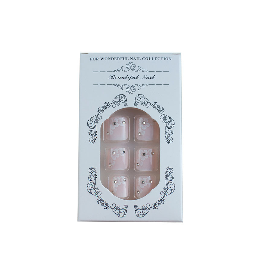 X-0331 Wear Armor European and American White Edge French Pure Desire Flower Drill Wear 24 Removable Foot Armor