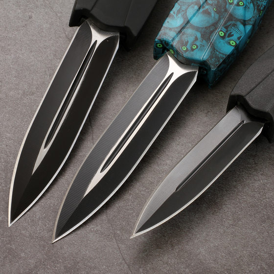Large micro technology knife high hardness sharp camping straight knife outdoor portable fishing knife black tactical knife