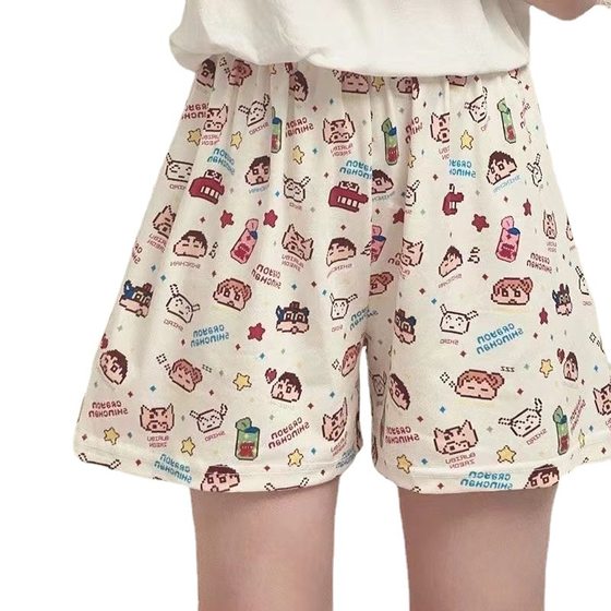Summer Pajama Pants Women's Shorts Walking Pants Cartoon Thin Summer Pants Women's Beach Pants Cute Home Pants