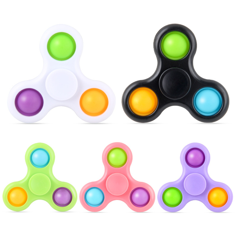 Cross-border source finger gyro fingertip gyro bubble music pioneer decompression three-finger bubble music gyro