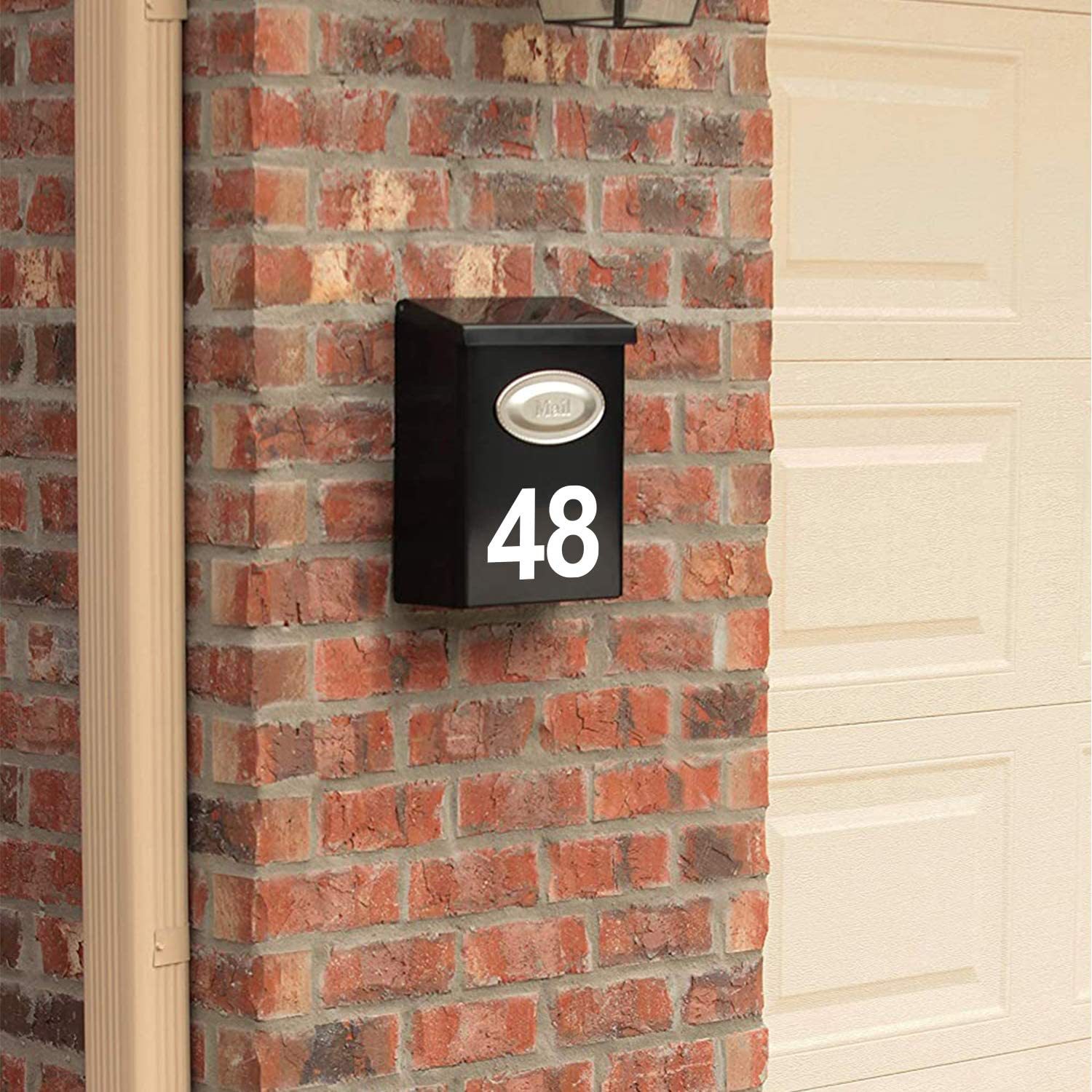Foreign trade hot-selling reflective digital waterproof label mailbox mailbox number decal retro classic style digital sticker