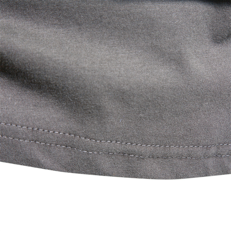 Men's Long Sleeve New Solid Color T-Shirt Trendy Leisure Sports Outer Wear Round Neck Cotton Base Shirt Top Wholesale
