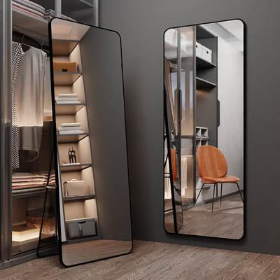 Mirror full-body full-length mirror light luxury clothing store fitting mirror slimming home cloakroom dance big floor mirror ins