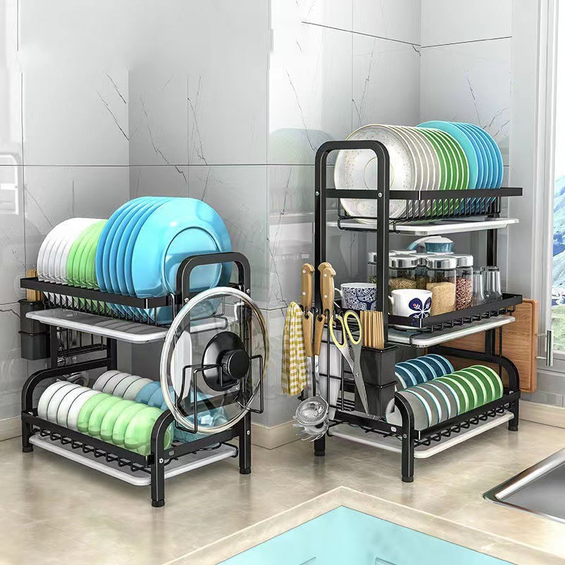 Kitchen Storage Rack New Dish Rack Drain Rack Multi-functional Dish Storage Rack Dish Dish Dish Dish Dish Chopsticks Storage Box