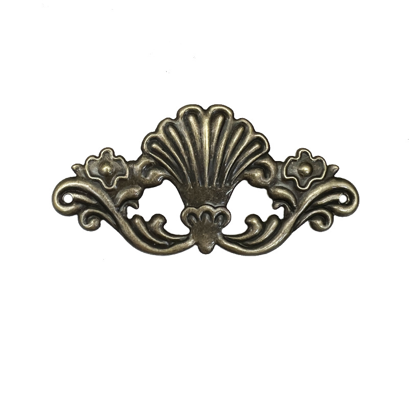 97X47mm iron corner flower piece antique furniture stickers corner decoration patch wooden box gift box outer packaging accessories