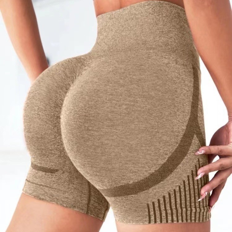 New cross-border yoga shorts high waist hip yoga pants running fitness pants yoga clothing sportswear three-part pants