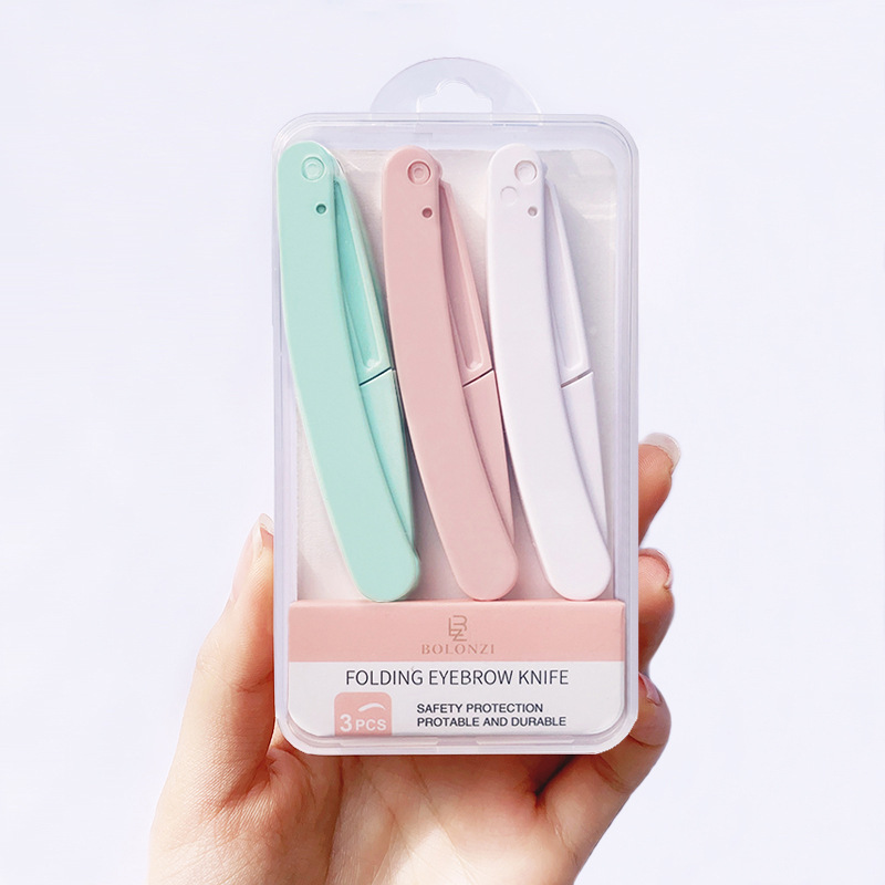Factory direct eyebrow trimming knife for men and women beginners eyebrow shaving knife eyebrow razor professional Set 3 sets of thrush artifact