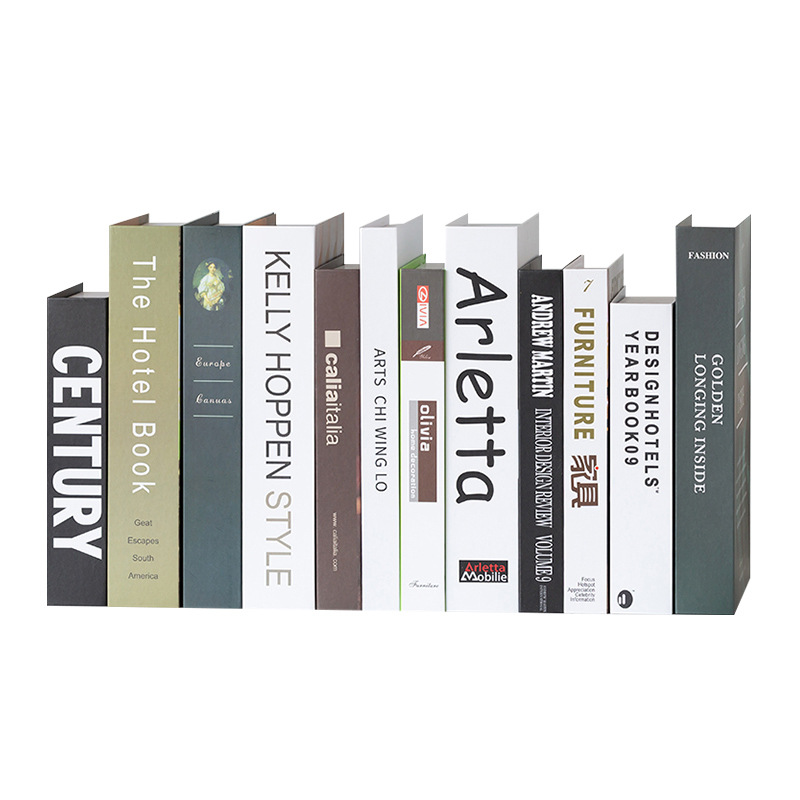 Fake Book modern simple soft decoration decoration photography props model model room simulation book office area decoration book