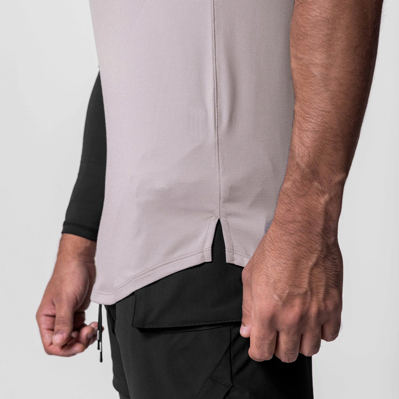 Crazy Muscle Men's Sports Vest Casual Quick-drying Breathable Stitching Waistcoat Loose Basketball Training Sleeveless T-shirt