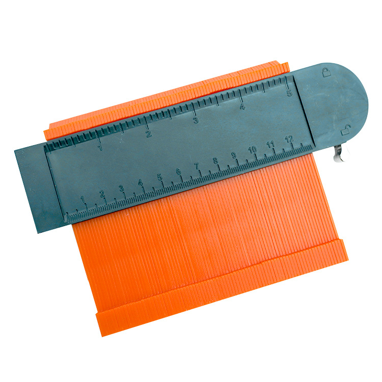 Cross-Border round head metal single lock contour gauge Contourgauge gauge irregular woodworking arc gauge