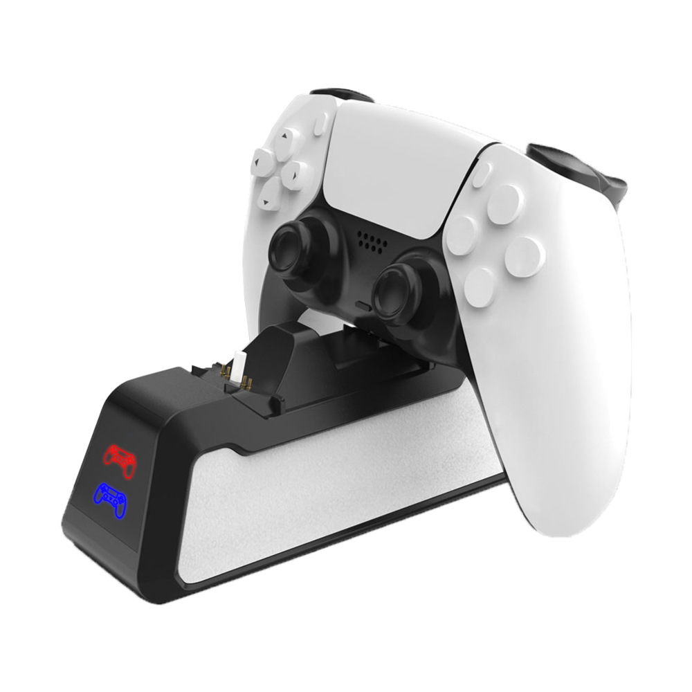 Игровая ручка PS5 Двойная зарядка Ручка PS5 двойная Зарядная база Беспроводная ручка PS5 быстрая Зарядная база