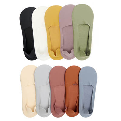 Spring and Summer pure cotton towel bottom sweat-absorbent nylon Ice Silk seamless breathable invisible socks low-top socks Women's Boat socks manufacturer