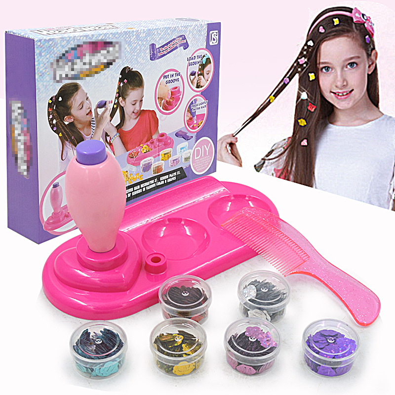 Spot Douyin magic knitting hair device Children's electric knitting dirty braids girl DIY pigtails toys