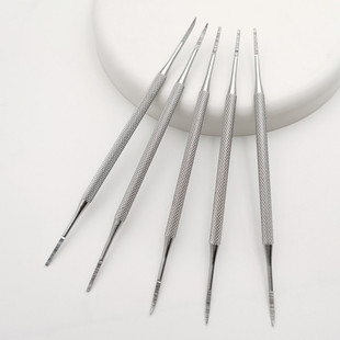 Stainless Steel Double-Headed Nails, Toenail Seam Cleaner, Pointed Nail Picker, Manicure Tools, Factory Direct Sales
