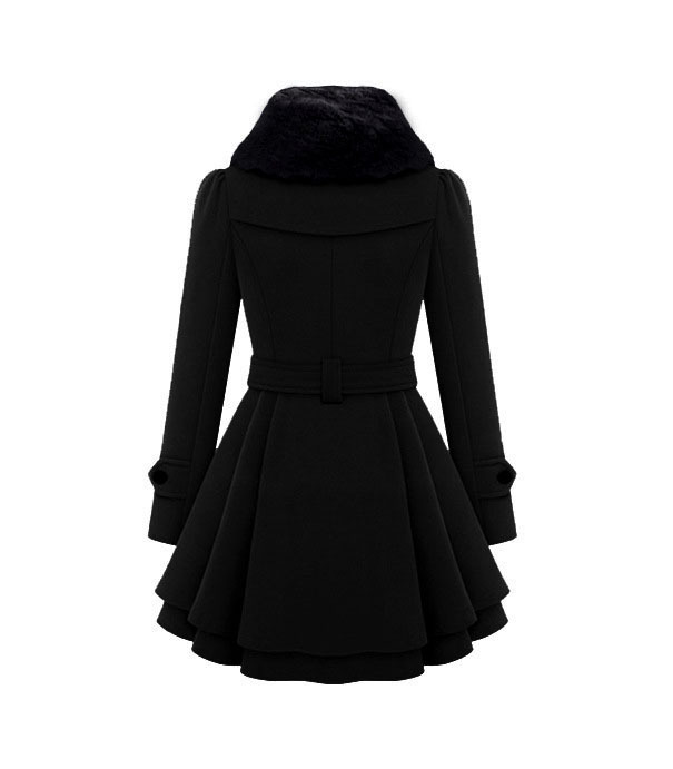 2023 Neue europäische und amerikanische große Damen-Wolljacke in Slim Fit mit mittlerer Länge, zweireihiger, verdickter Mantel, Trenchcoat mit Wollkragen_voghion.com