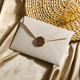 1 linen white envelope +1 paint print