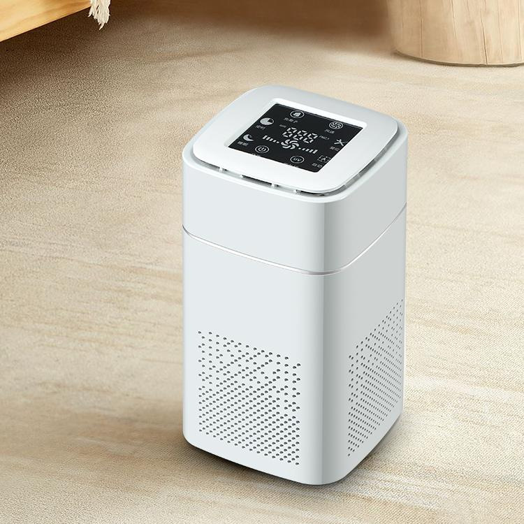 Desktop home air purifier office smoke and dust odor negative ion digital display purifier gift wholesale