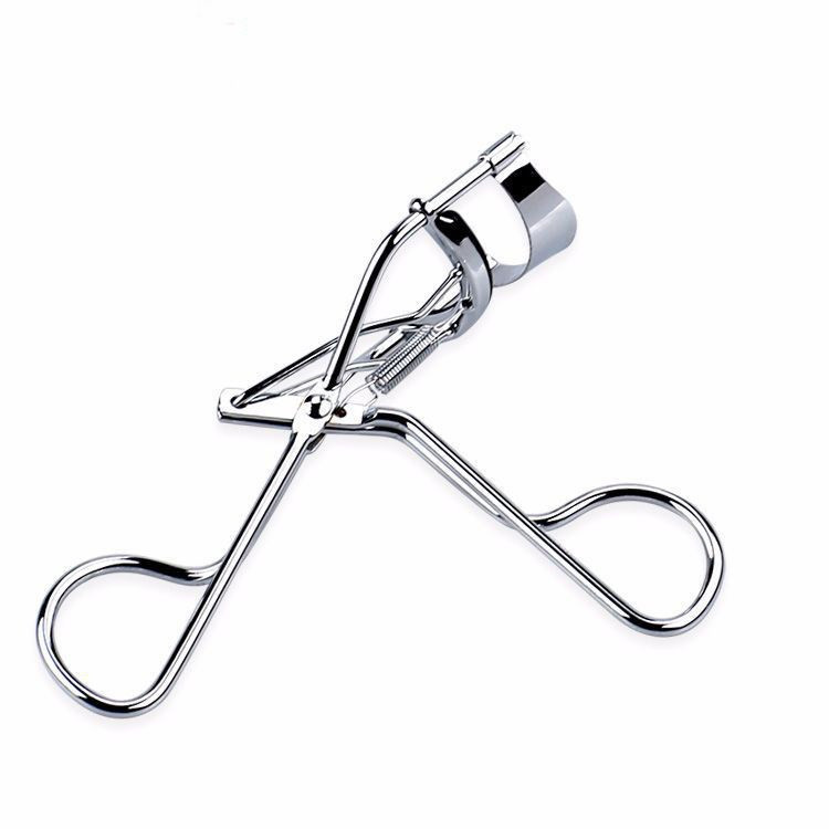 Export quality silver eyelash curler with spring stainless steel eyelash curler with gasket factory spot