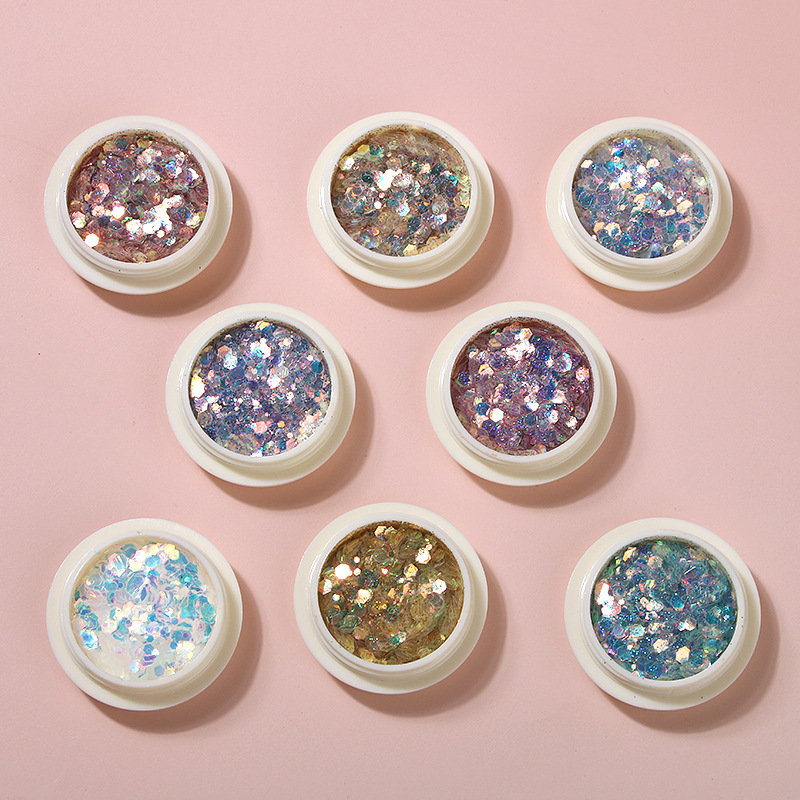 Cyber Celebrity Goblin Eyes Nail Art Sequin 2019 New Gradient Glitter Size Mixed Phototherapy Crystal Extension Armor Jewelry