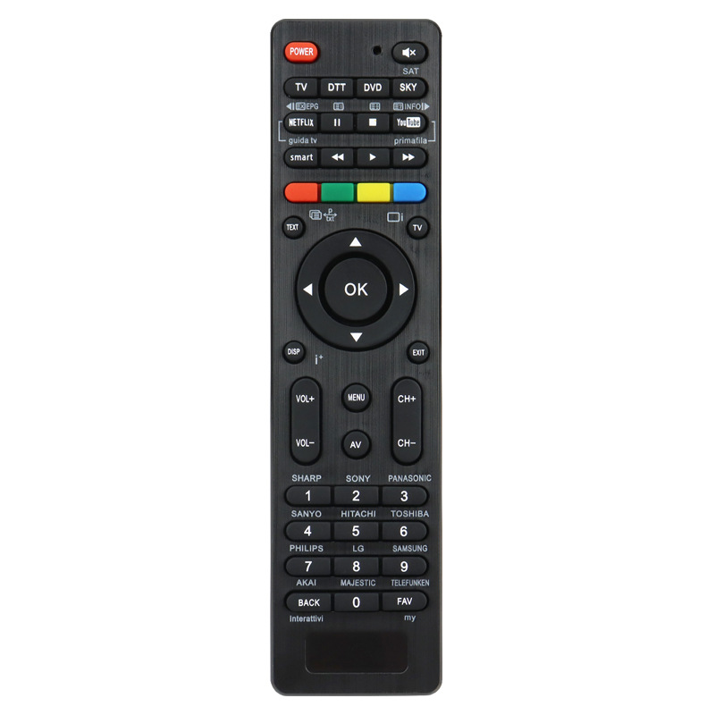 Applicable to foreign English version 4-in-one universal remote control TV DTT DVD SKY one-click search automatic pairing