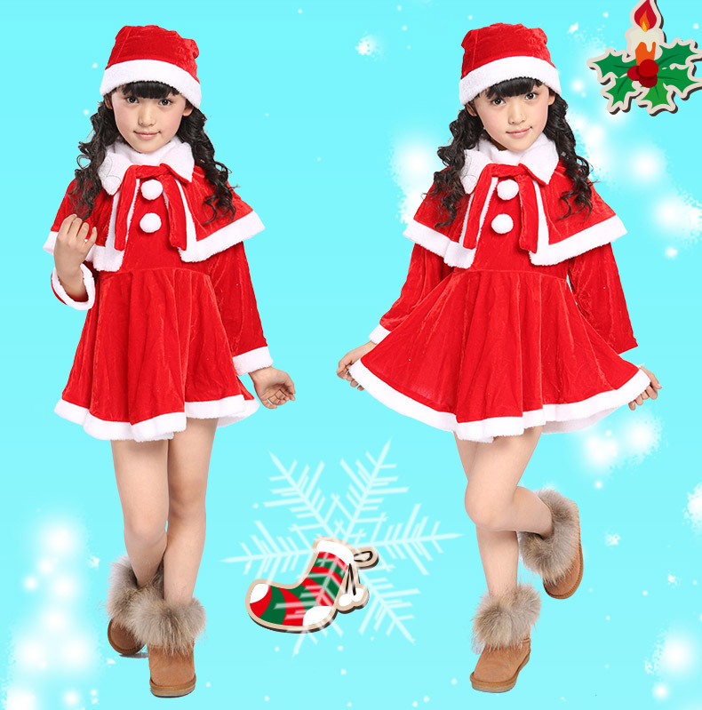 Children's Christmas Clothes cosplay Boys and Girls Christmas Clothes Halloween Performance Clothes Children's Clothes Santa Claus Clothes