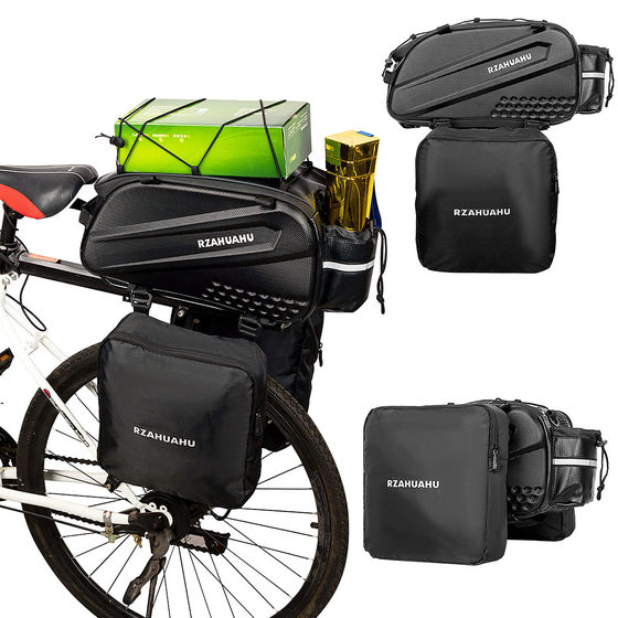 Bicycle Back Pack Back Seat Bag Riding Waterproof Mountain Bike Back Bag Driving Bag Rack Bag Bicycle Accessories Equipment