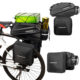 Bicycle Back Pack Back Seat Bag Riding Waterproof Mountain Bike Back Bag Driving Bag Rack Bag Bicycle Accessories Equipment