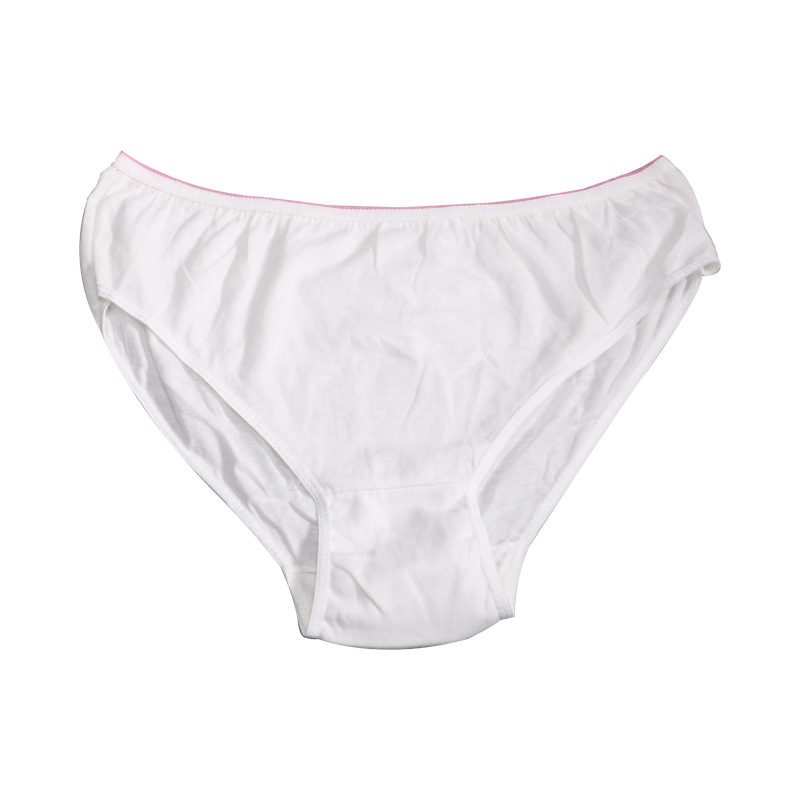 Women's Disposable Sauna Underwear Beauty Massage Crotch Double-Layer Sweat Steam Wash-Free Single Triangle Polyester Cotton Underwear
