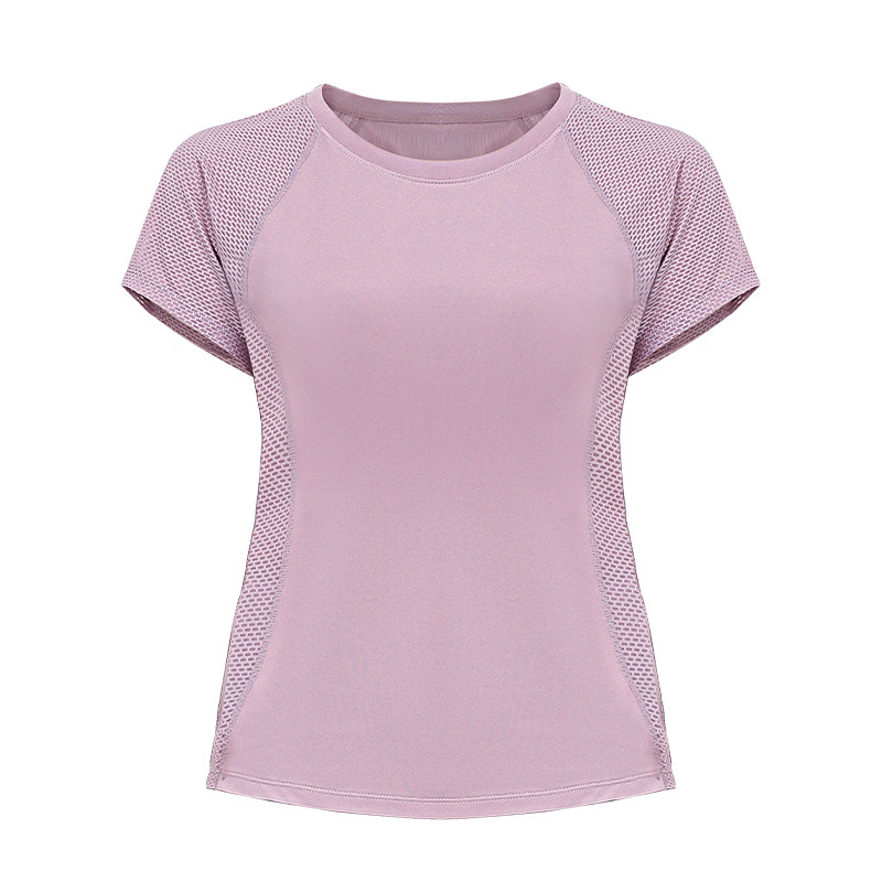 Sports T-shirt Women's Loose Slimming Mesh Breathable Casual Fitness Quick-drying Short-sleeved Running Yoga Top Summer Thin