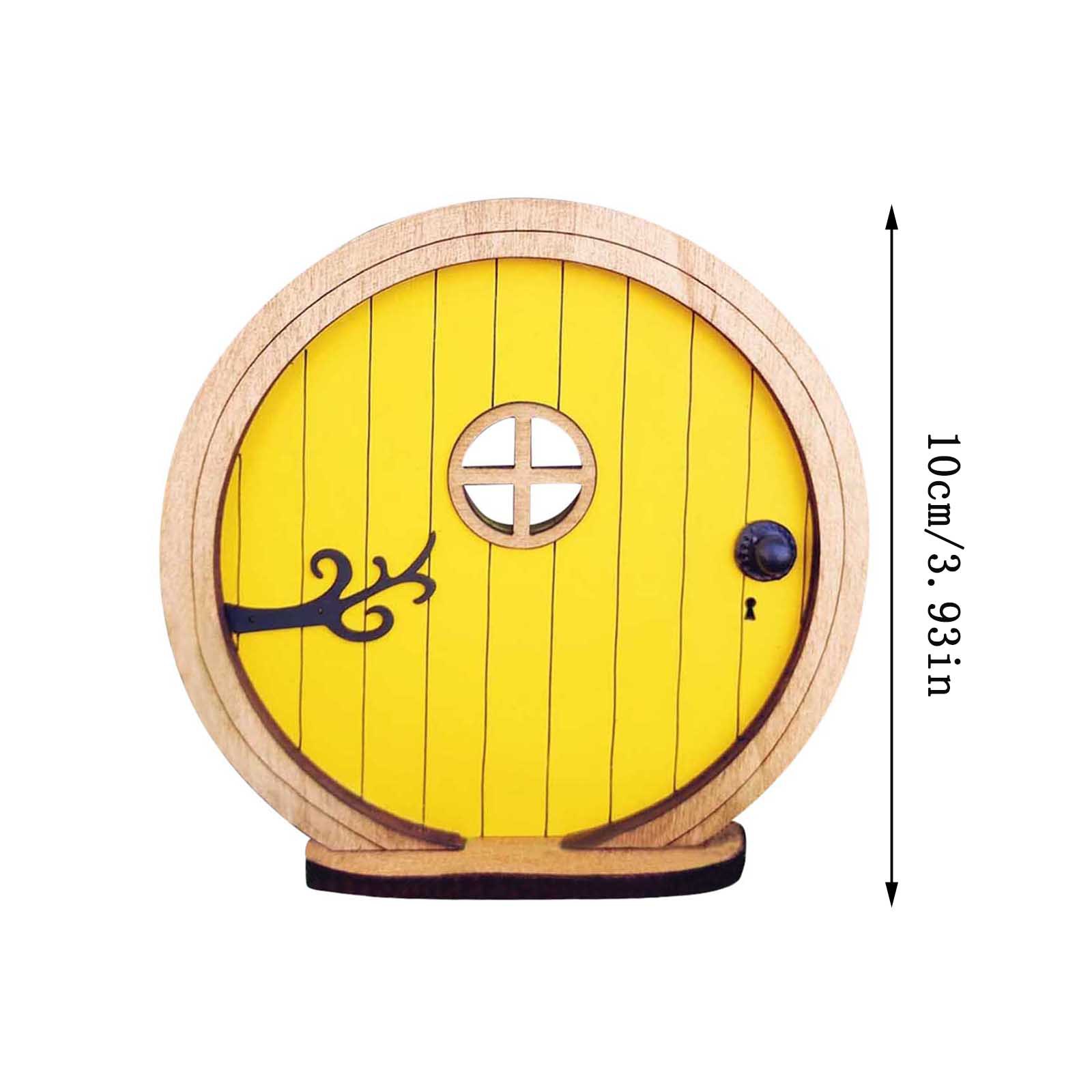 Amazon Fairy Door Fairy Door Courtyard Wooden Miniature Courtyard Garden Tree Decoration DIY Craft Ornaments