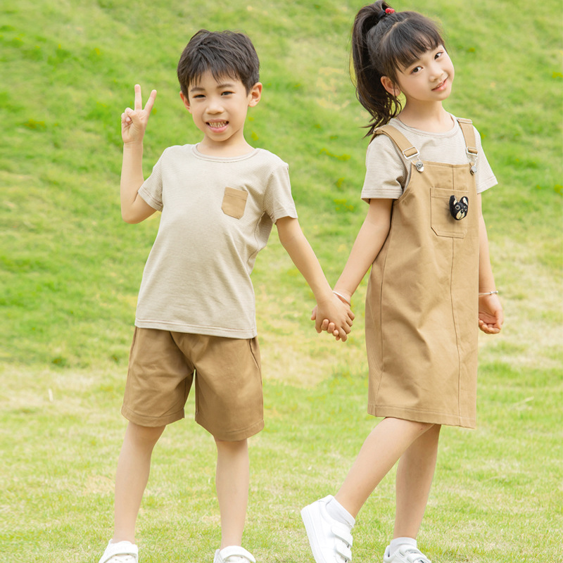 2025 Korean-style Parent-child Dress Striped Family of Three Four Family Dress Summer High-end Mother-daughter Family Dress Strand Dress Trendy