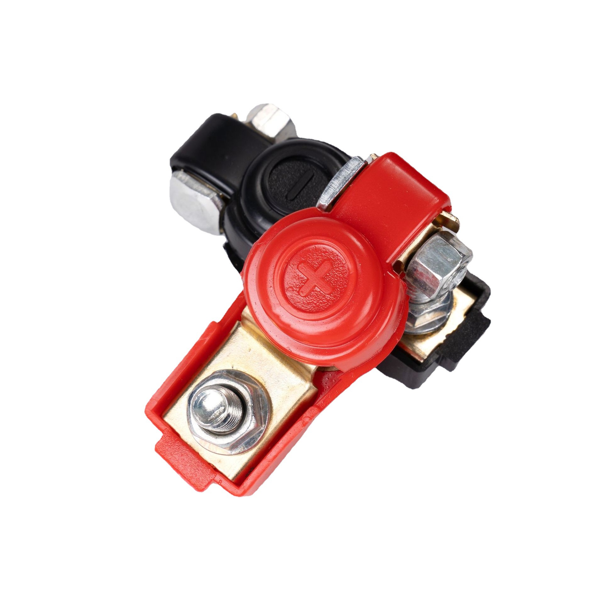 Wholesale car battery pile head connector battery clip copper pile head battery clip large positive and negative red and black battery connector