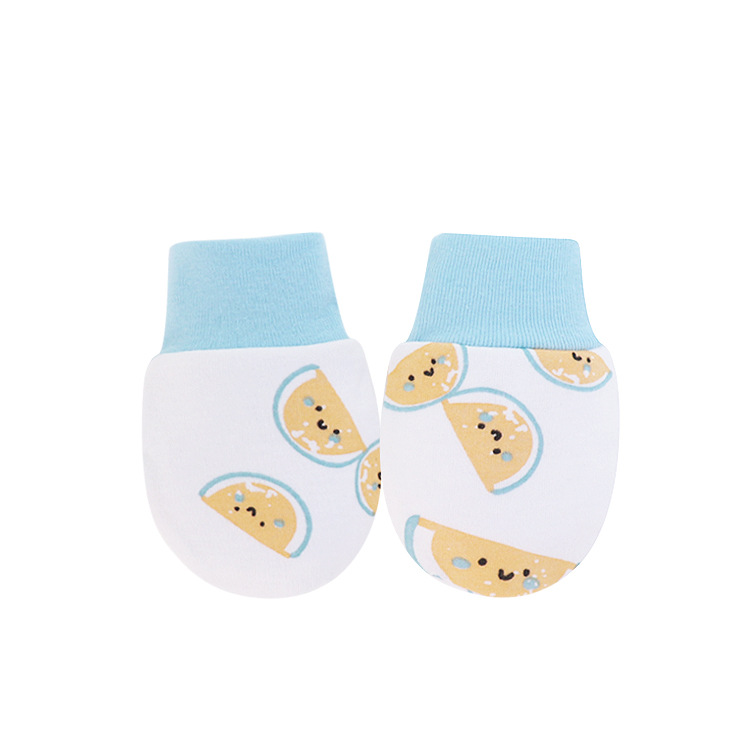 Baby Anti-scratch Face Small Gloves Newborn Small Gloves Anti-bite Baby Gloves Anti-drop Cotton Foot Cover Maternal and Infant Supplies
